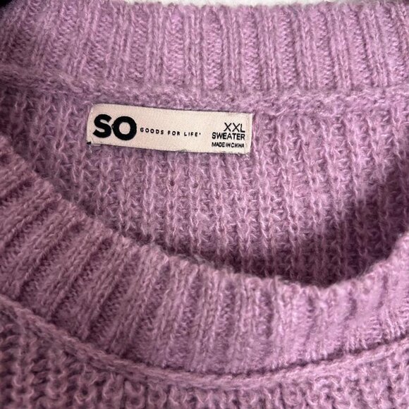 So Oversized Knit Sweater in Lilac Size XXL - Picture 7 of 7